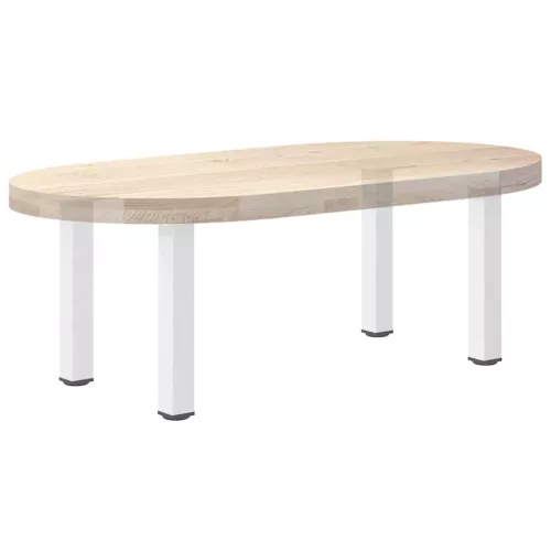  4 db fehér dohányzóasztal láb 42-44 cm acél