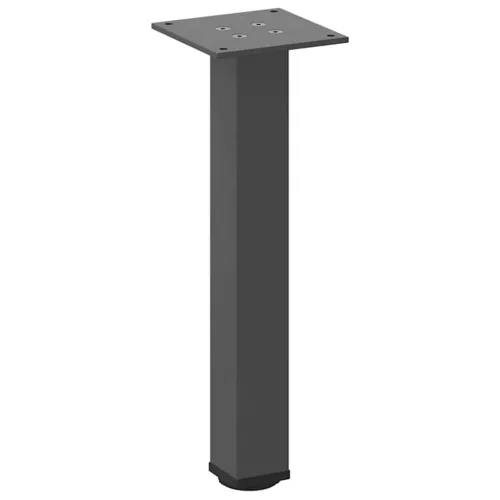  4 db antracitszürke acél dohányzóasztal láb 42-44 cm
