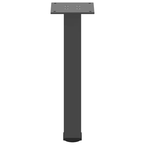  4 db antracitszürke acél dohányzóasztal láb 42-44 cm