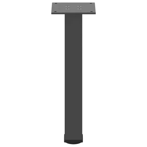  4 db antracitszürke acél dohányzóasztal láb 42-44 cm