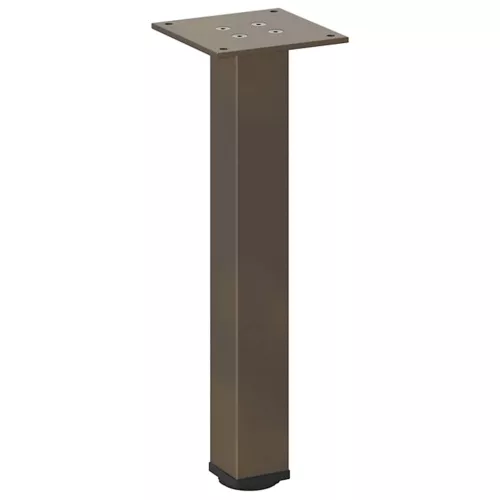  4 db natúr acél dohányzóasztal láb 42-44 cm acél