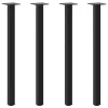  4 db fekete acél konzolasztal láb 72-74 cm