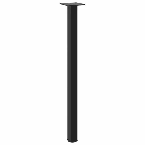  4 db fekete acél konzolasztal láb 72-74 cm