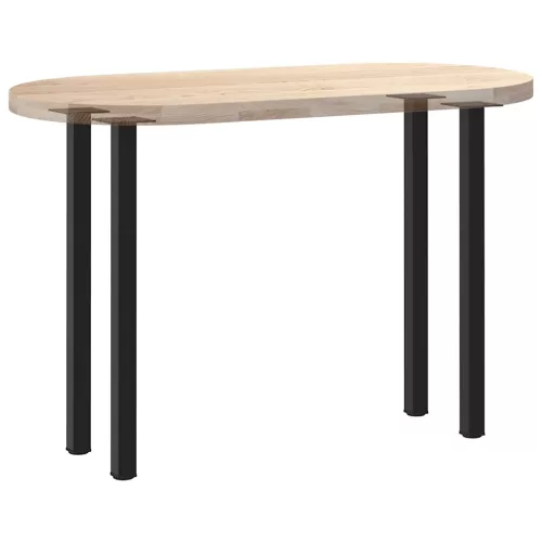  4 db fekete acél konzolasztal láb 72-74 cm