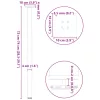  4 db fehér acél konzolasztal láb 72-74 cm