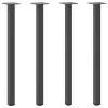  4 db antracitszürke acél konzolasztal láb 72-74 cm
