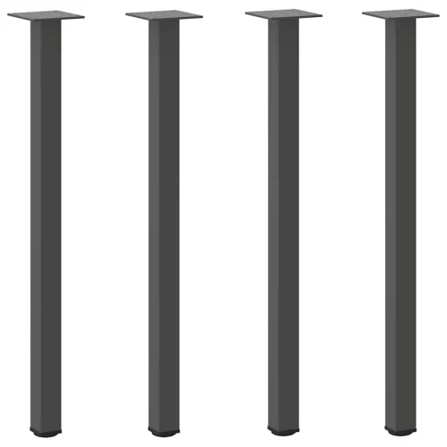  4 db antracitszürke acél konzolasztal láb 72-74 cm