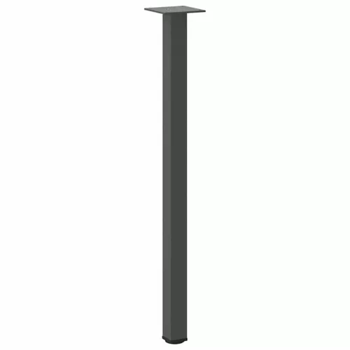  4 db antracitszürke acél konzolasztal láb 72-74 cm