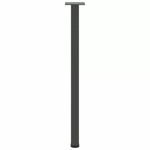  4 db antracitszürke acél konzolasztal láb 72-74 cm