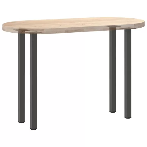  4 db antracitszürke acél konzolasztal láb 72-74 cm