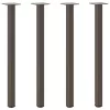  4 db natúr acél konzolasztal láb 72-74 cm acél