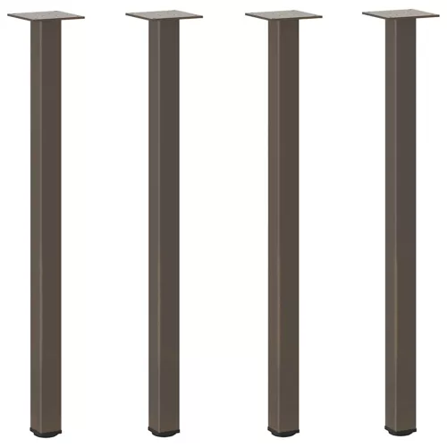  4 db natúr acél konzolasztal láb 72-74 cm acél