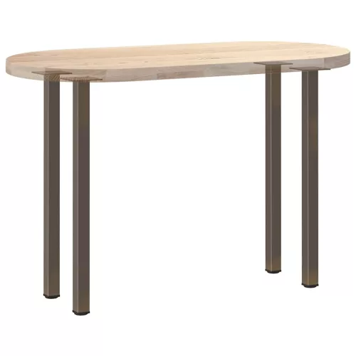  4 db natúr acél konzolasztal láb 72-74 cm acél