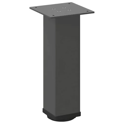  4 db antracitszürke acél dohányzóasztal láb 30-32 cm