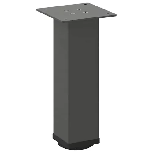  4 db antracitszürke acél dohányzóasztal láb 42-44 cm