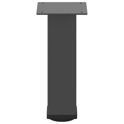  4 db antracitszürke acél dohányzóasztal láb 42-44 cm