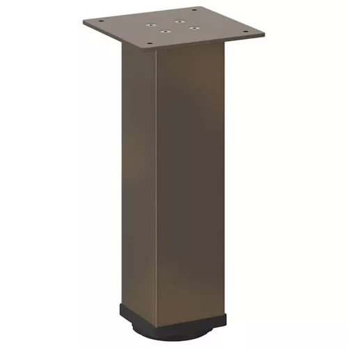  4 db natúr acél dohányzóasztal láb 42-44 cm acél