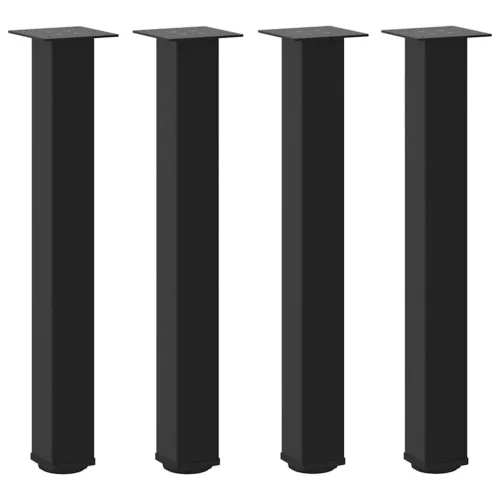  4 db fekete acél konzolasztal láb 72-74 cm