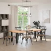  4 db fekete acél konzolasztal láb 72-74 cm