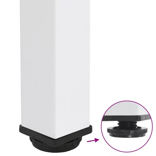  4 db fehér acél konzolasztal láb 72-74 cm