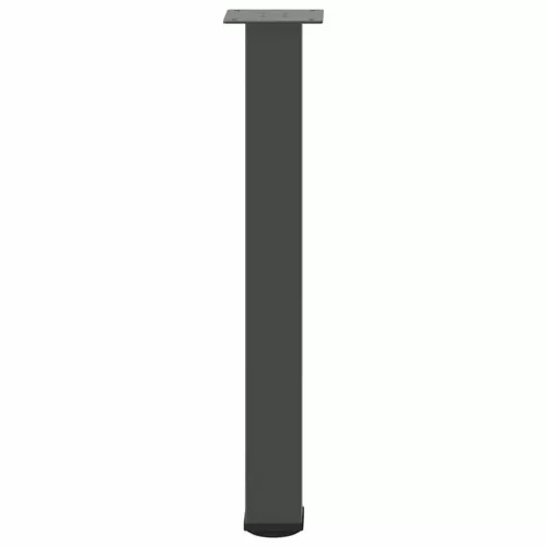  4 db antracitszürke acél konzolasztal láb 72-74 cm