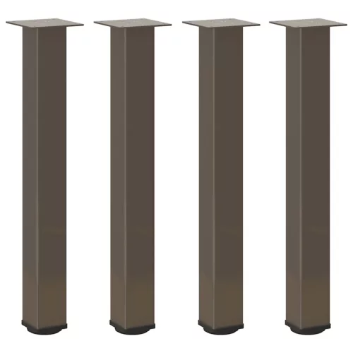  4 db natúr acél konzolasztal láb 72-74 cm acél