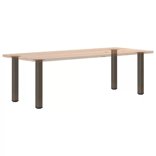  4 db natúr acél konzolasztal láb 72-74 cm acél