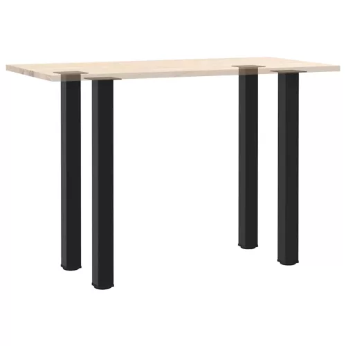  4 db fekete acél bárasztalláb 90-92 cm