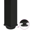  4 db fekete acél bárasztalláb 90-92 cm