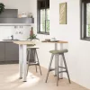  4 db fehér bárasztal láb 90-92 cm acél