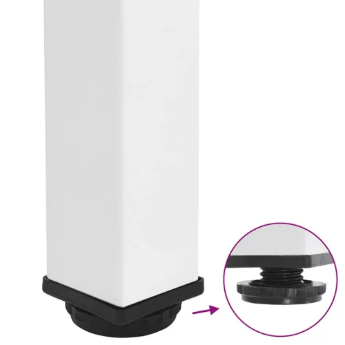  4 db fehér bárasztal láb 90-92 cm acél