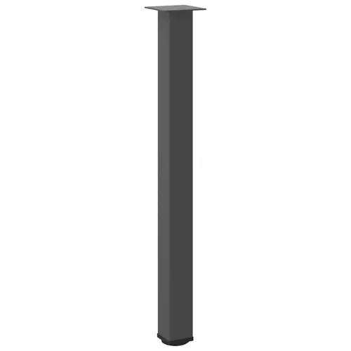 4 db antracitszürke acél bárasztalláb 90-92 cm