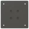  4 db antracitszürke acél bárasztalláb 90-92 cm