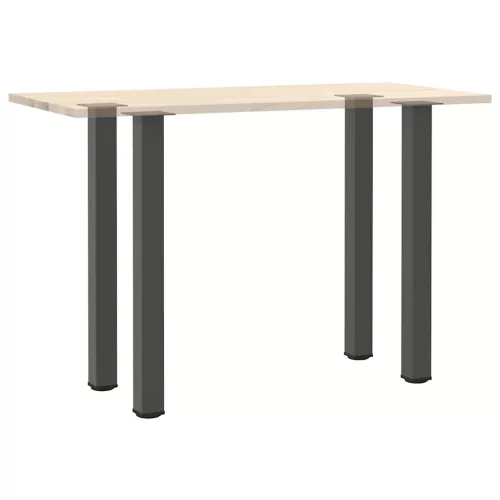  4 db antracitszürke acél bárasztalláb 90-92 cm
