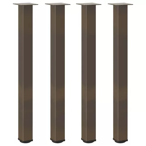  4 db natúr acél bárasztalláb 90-92 cm