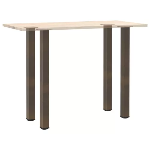  4 db natúr acél bárasztalláb 90-92 cm