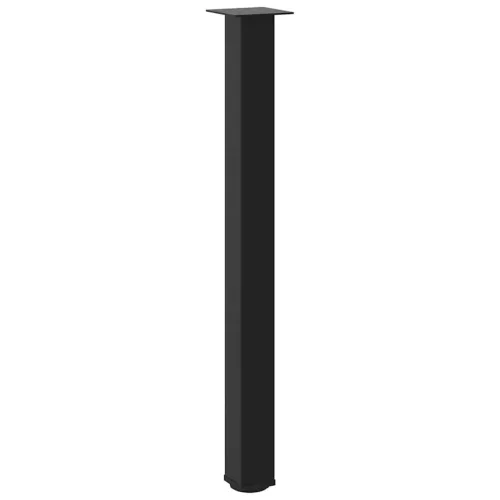  4 db fekete acél bárasztalláb 100-102 cm