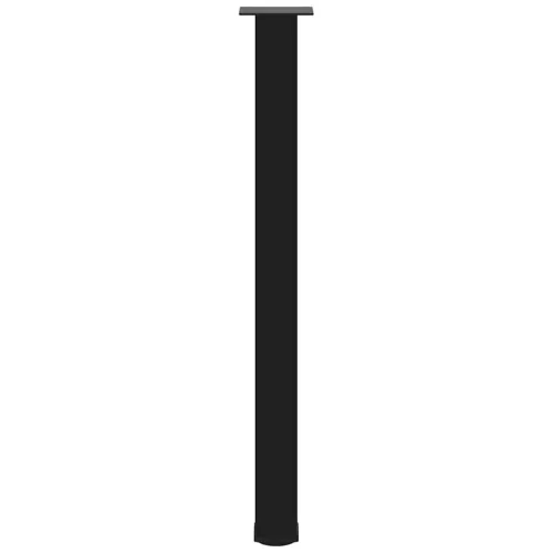  4 db fekete acél bárasztalláb 100-102 cm