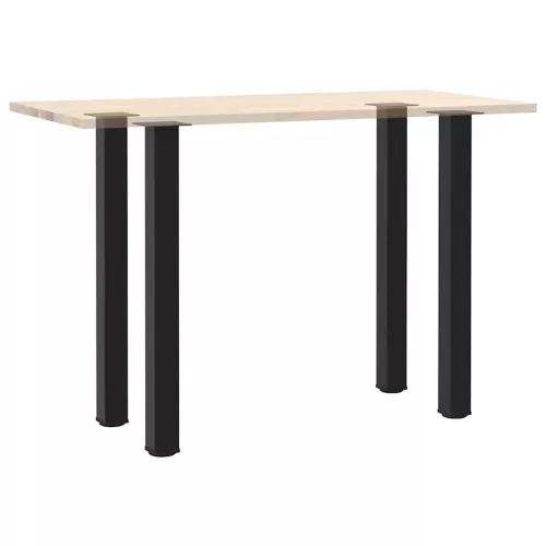  4 db fekete acél bárasztalláb 100-102 cm