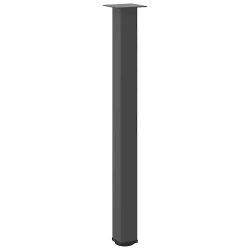  4 db antracitszürke acél bárasztalláb 100-102 cm