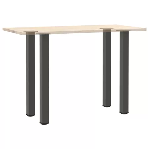  4 db antracitszürke acél bárasztalláb 100-102 cm