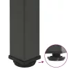  4 db antracitszürke acél bárasztalláb 100-102 cm