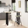  4 db fekete acél bárasztalláb 110-112 cm