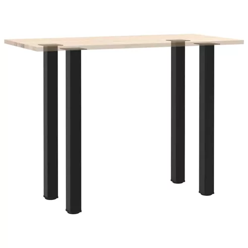  4 db fekete acél bárasztalláb 110-112 cm