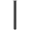 4 db antracitszürke acél bárasztalláb 110-112 cm