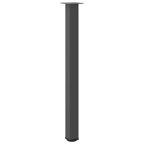  4 db antracitszürke acél bárasztalláb 110-112 cm