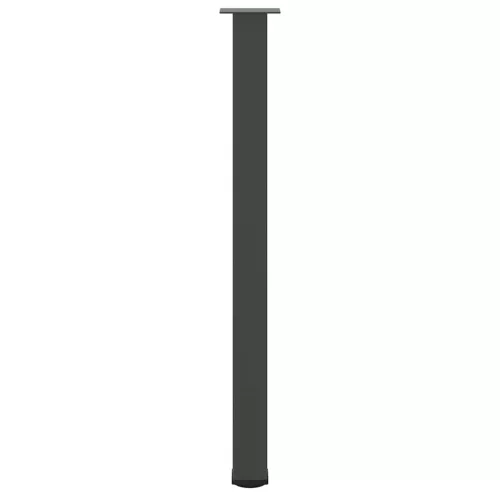  4 db antracitszürke acél bárasztalláb 110-112 cm