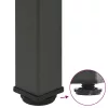  4 db antracitszürke acél bárasztalláb 110-112 cm