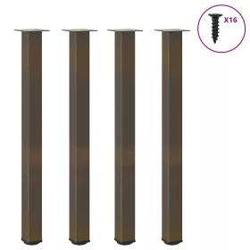  4 db natúr acél bárasztalláb 110-112 cm