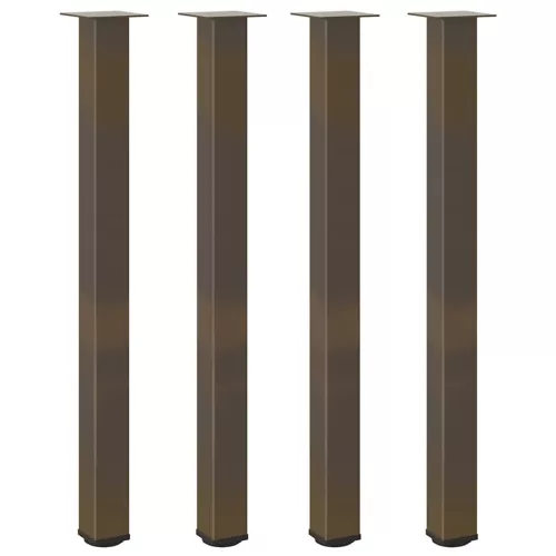  4 db natúr acél bárasztalláb 110-112 cm